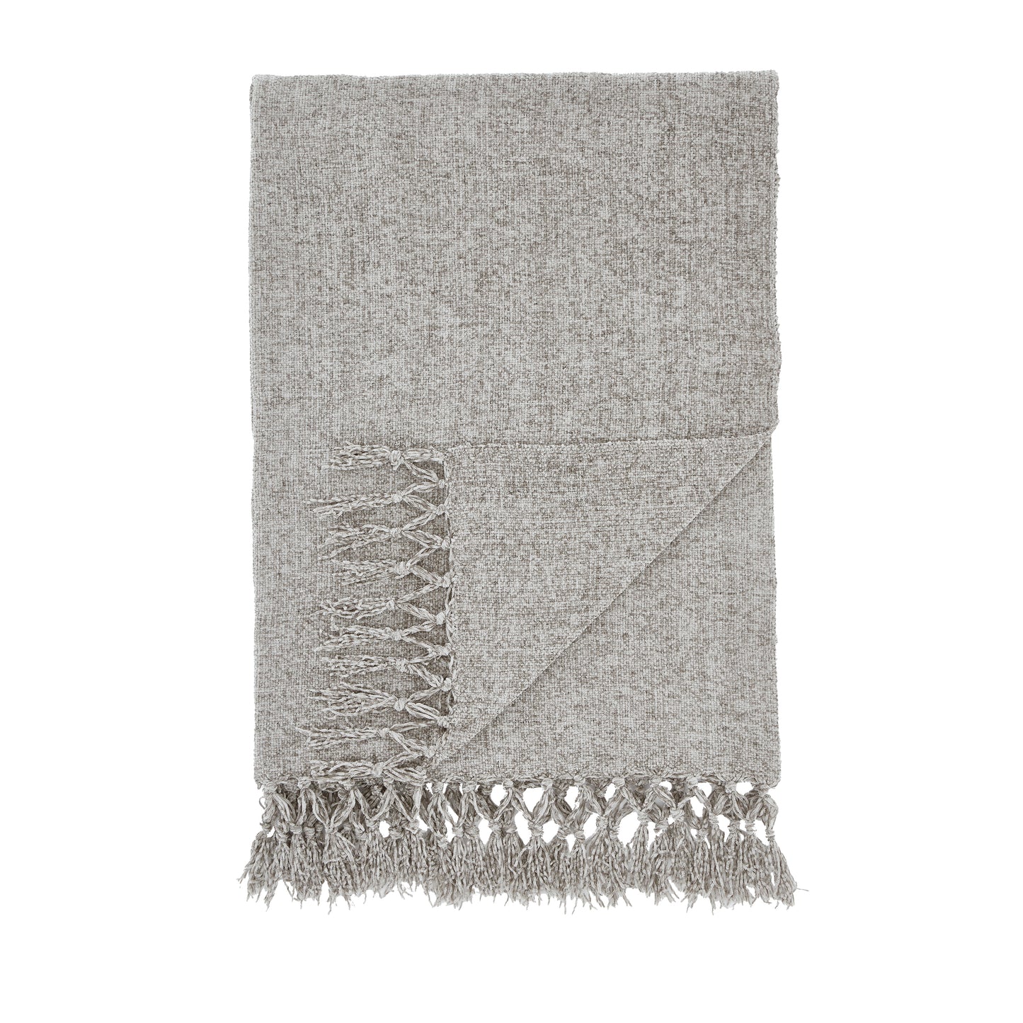 Wilson Plain Chenille 130x170cm Blanket Throw in Grey by Catherine Lansfield