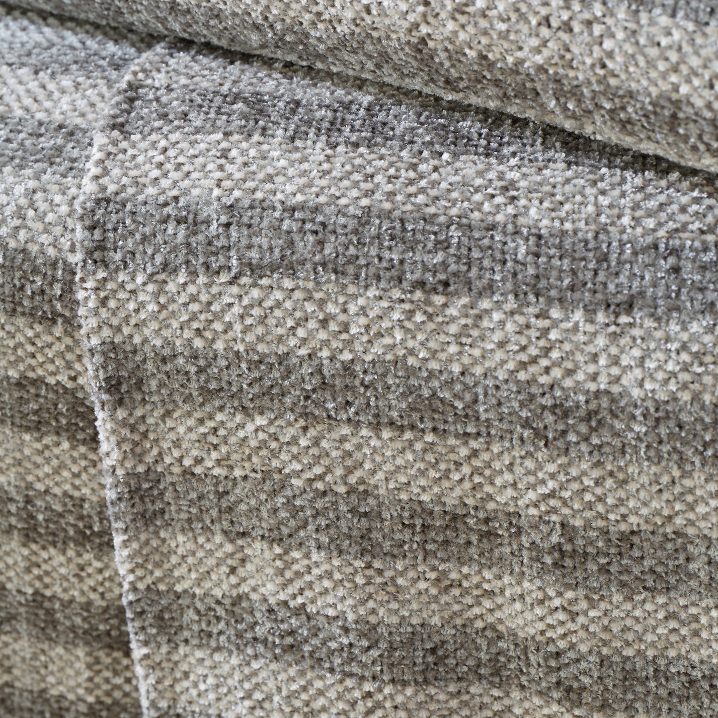 Stripe Chenille Blanket Throw in Grey by Catherine Lansfield