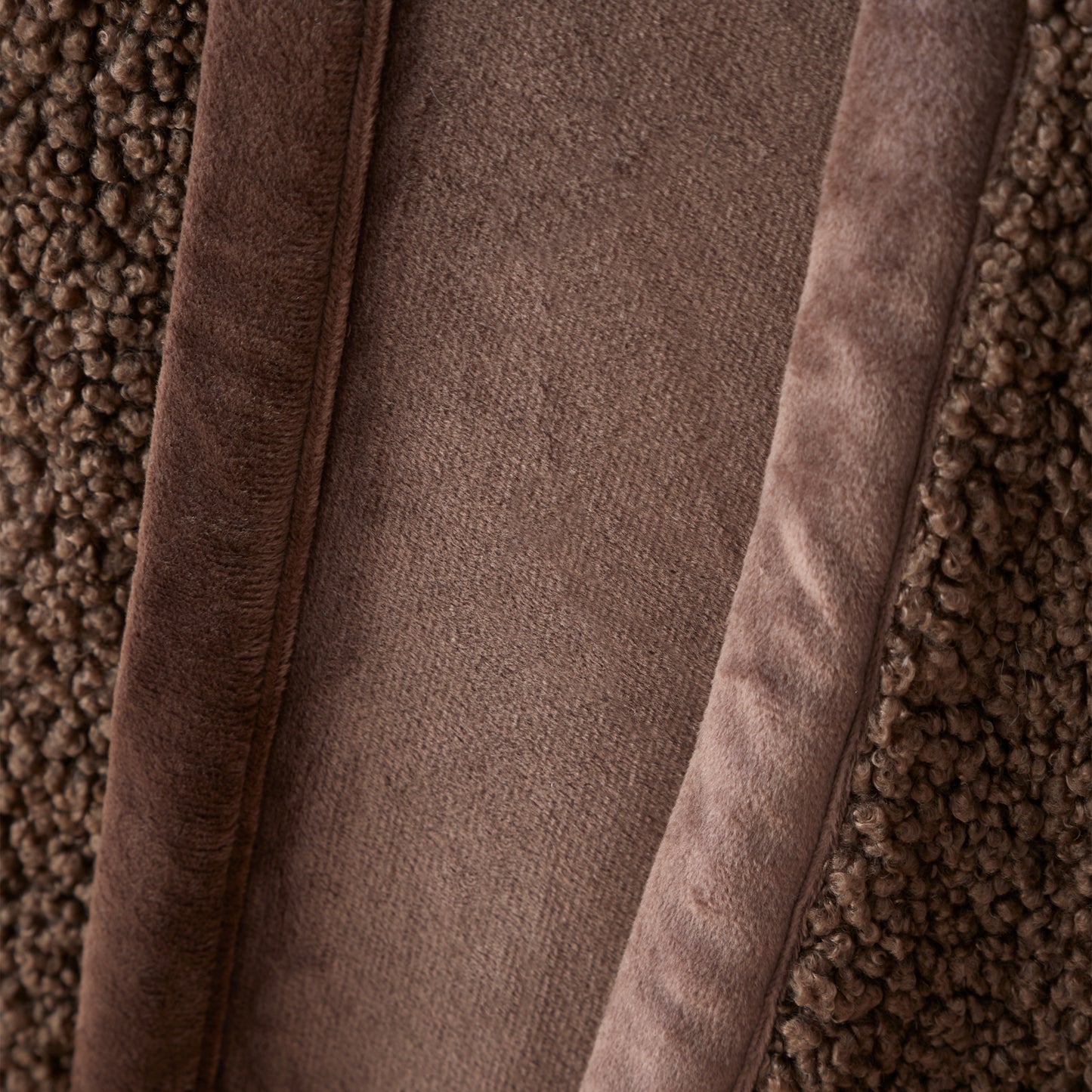 So Soft Velvet Boucle Blanket Throw in Chocolate by Catherine Lansfield