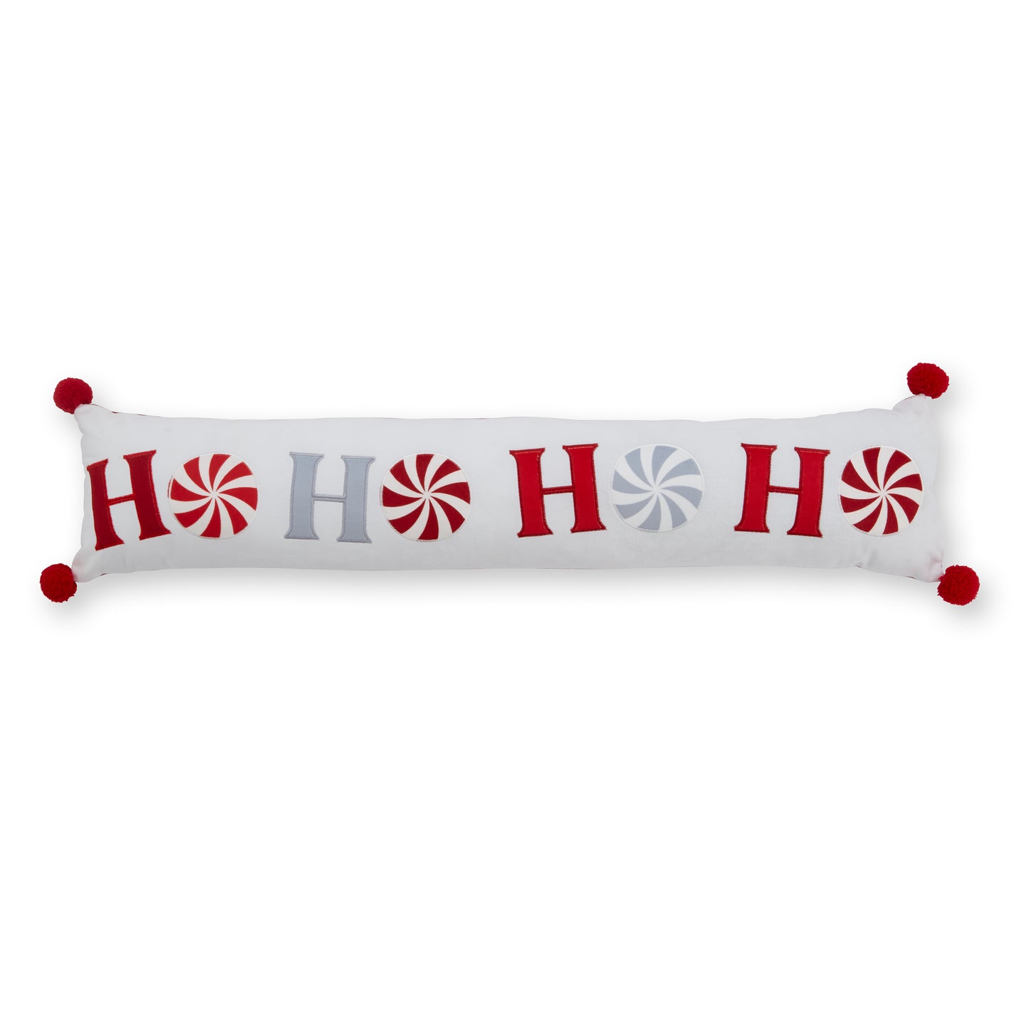 Christmas Ho Ho Ho Door Draught Excluder in White / Red by Catherine Lansfield