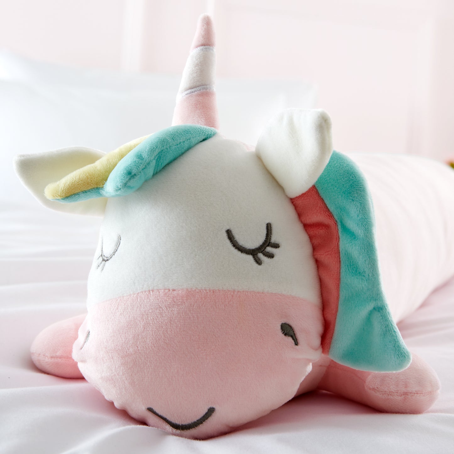 Cuddle Friends Unicorn Large 3D Cushion Pink by Catherine lansfield