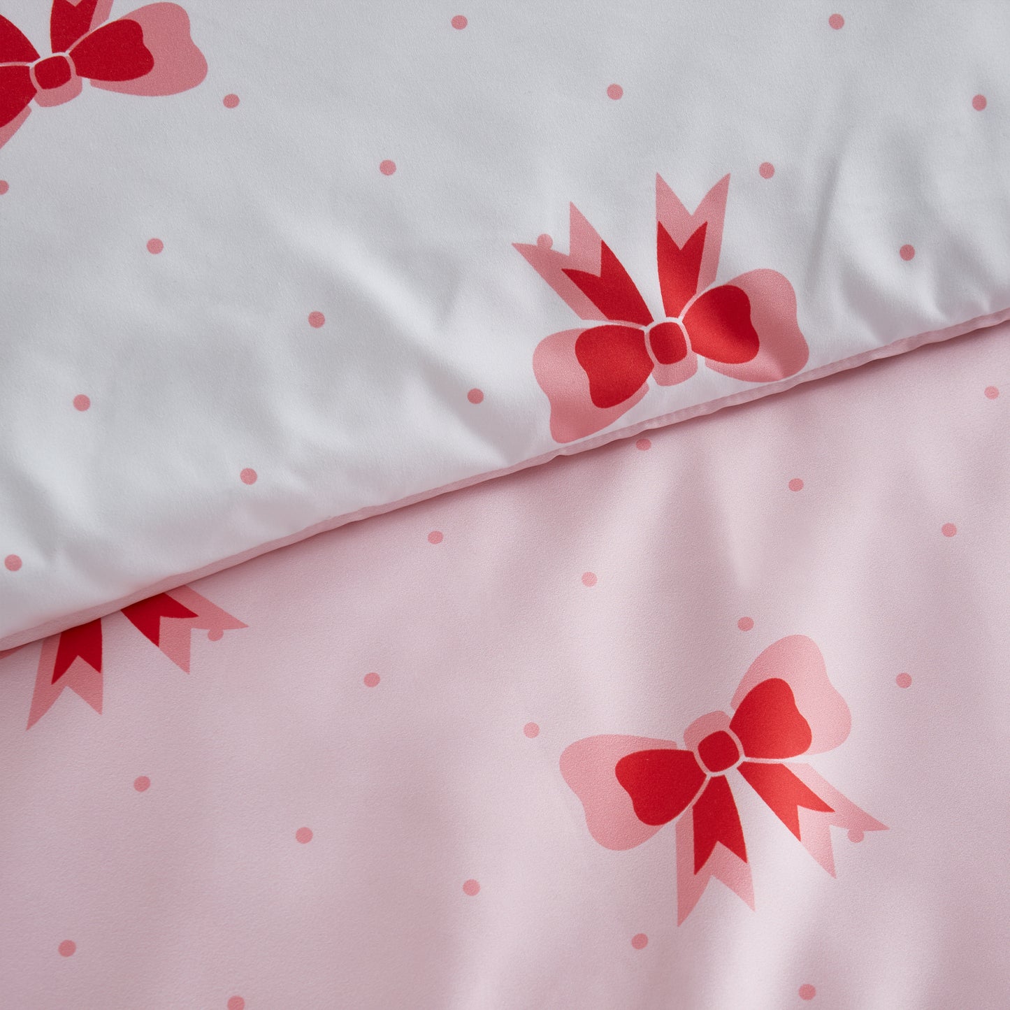 Dotty Bows Reversible Duvet Cover Set by Sassy B