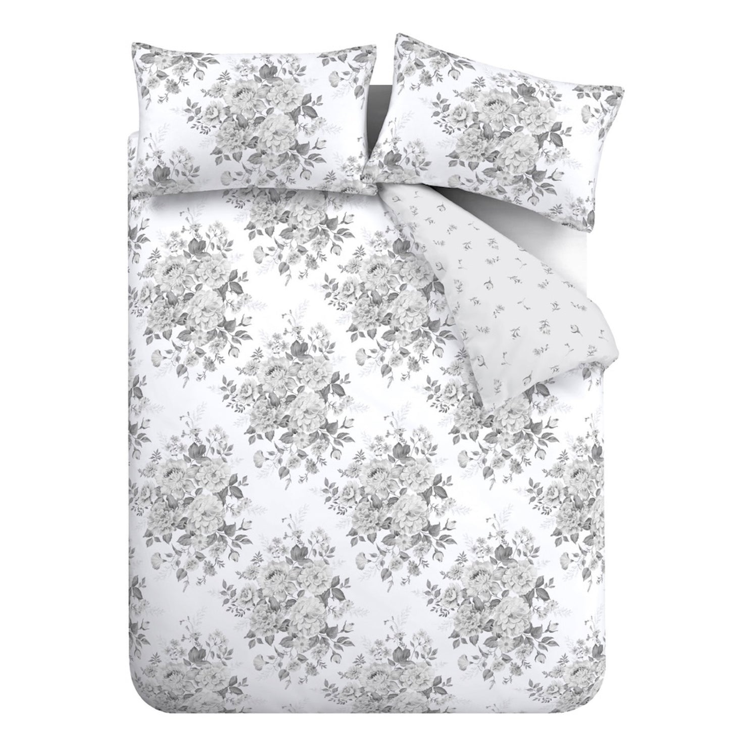 Elinda Floral Reversible Duvet Cover Set by Catherine Lansfield