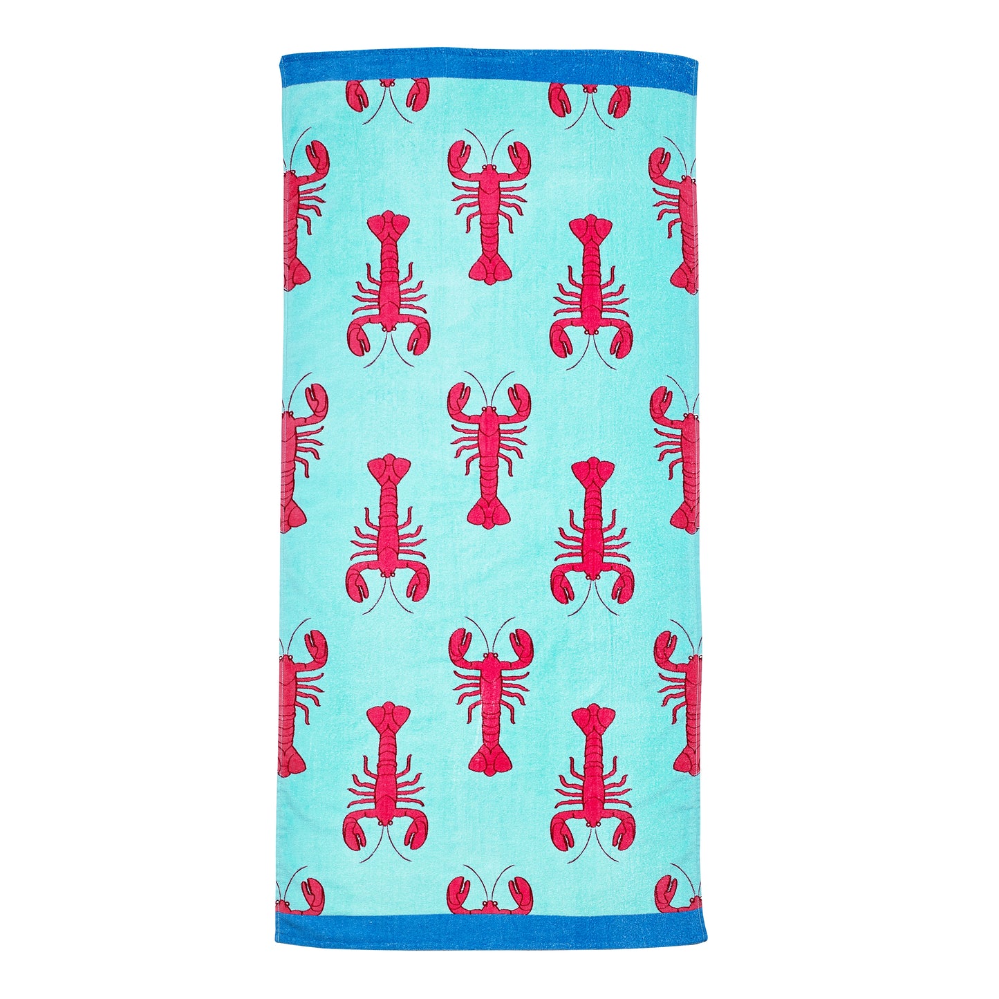 Lobster Cotton Beach Towel in Red by Catherine Lansfield