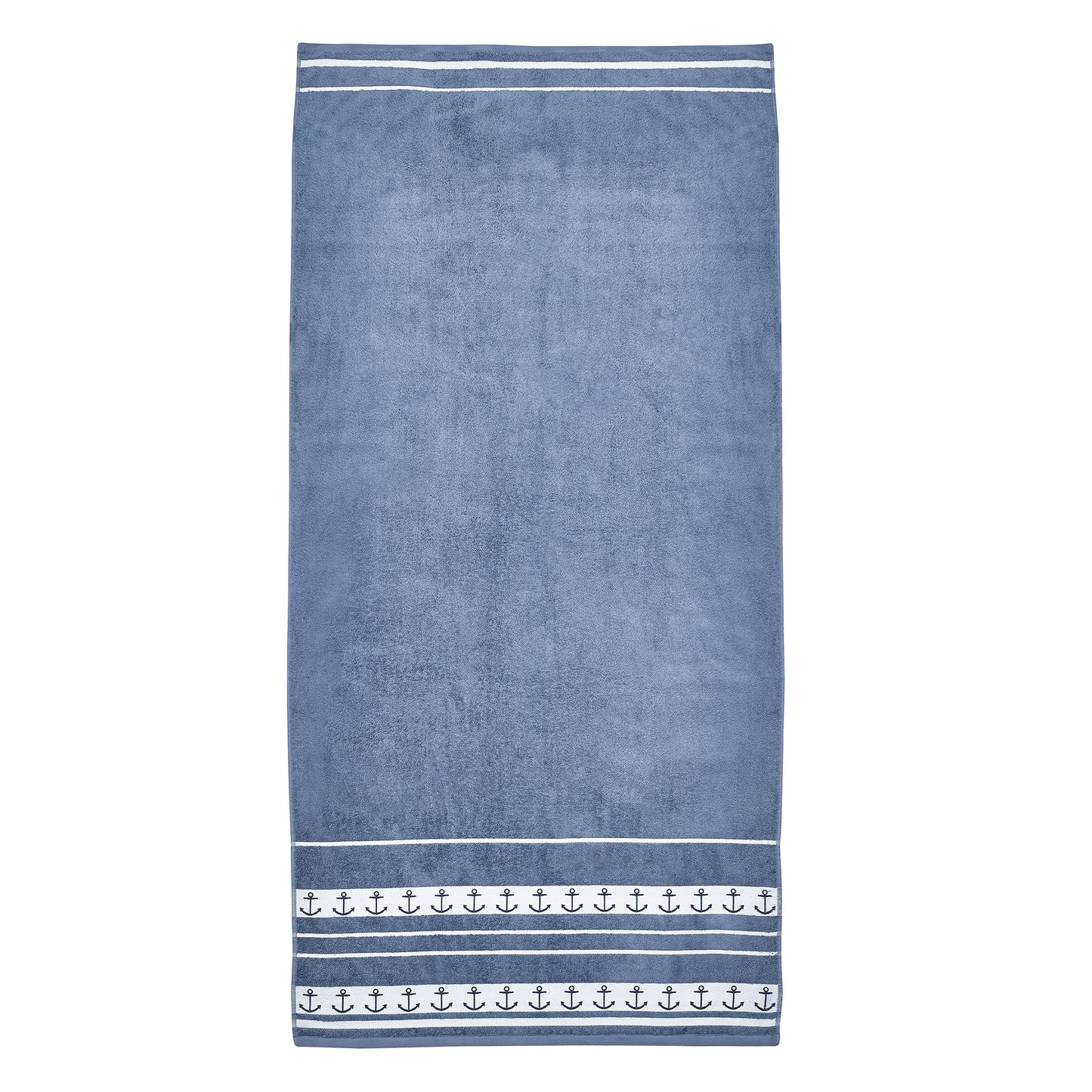 Anchors Cotton Extra Large Beach Towel in Blue by Catherine Lansfield