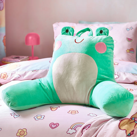 Fran the Frog Cuddle Cushion Back Rest by Catherine Lansfield Kids