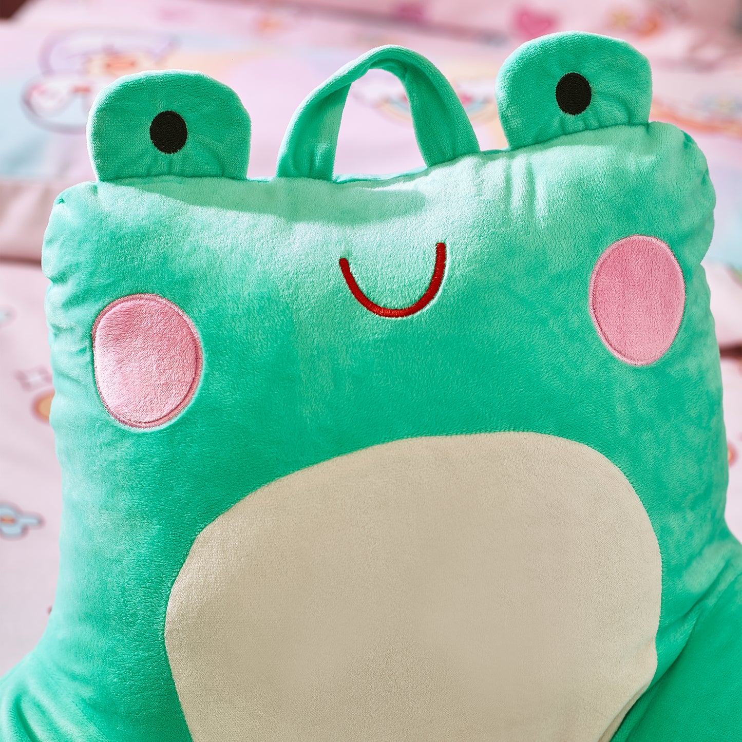 Fran the Frog Cuddle Cushion Back Rest by Catherine Lansfield Kids