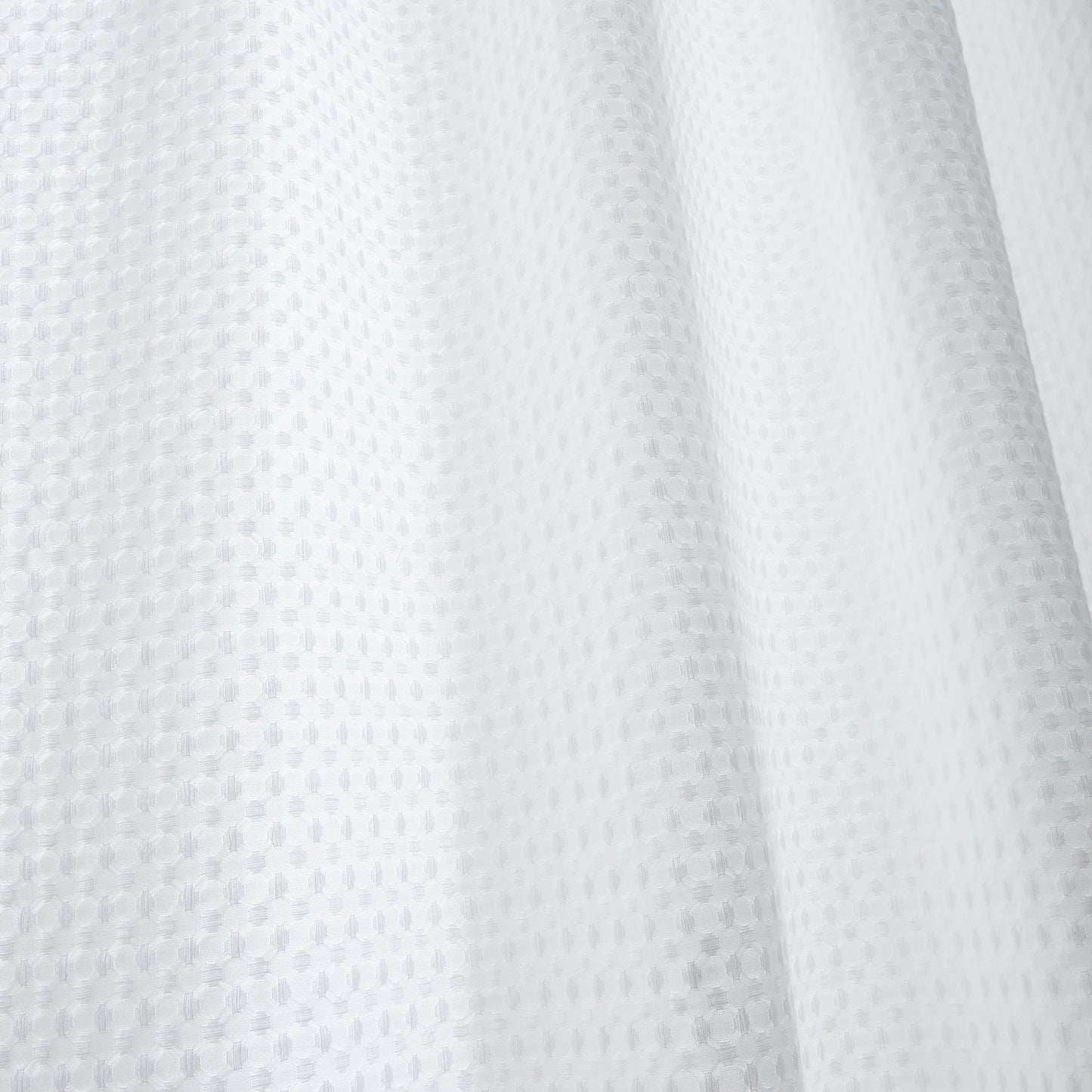 Muscat Waffle Slot Top Voile Curtain Panel in White by Pineapple Elephant