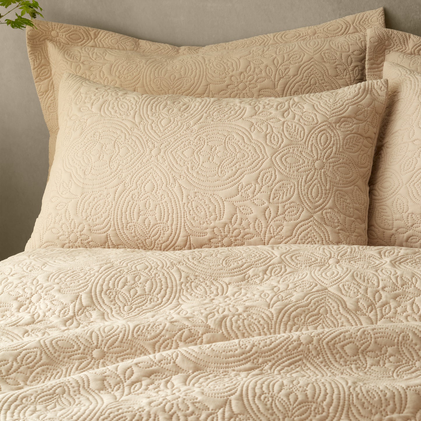 Casablanca Pinsonic Duvet Cover Set in Natural by Pineapple Elephant