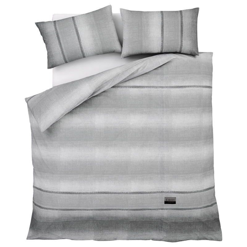 Denim Grey Duvet Cover Set by Catherine Lansfield