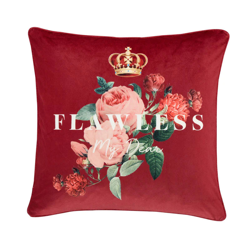 Flawless Floral Filled Cushion - Bridgerton By Catherine Lansfield