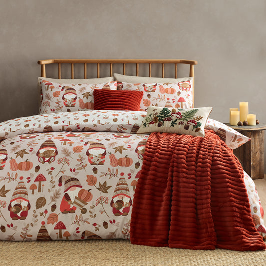 Woodland Gonks So Soft Reversible Duvet Cover Set by Catherine Lansfield
