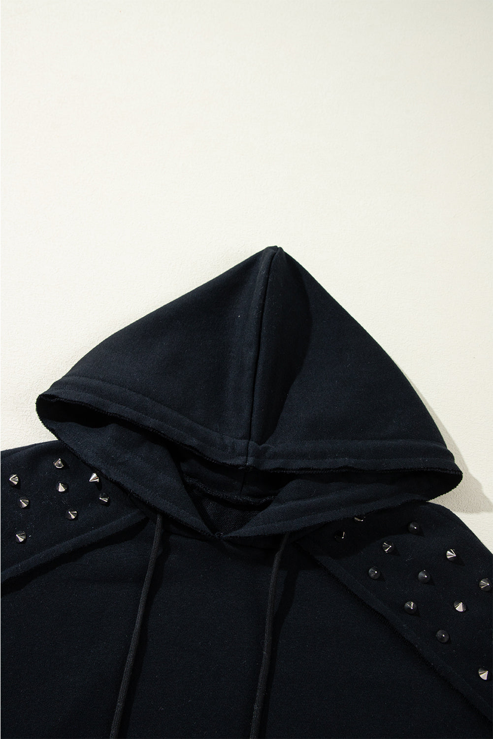 Stud Detail Kangaroo Pocket Hoodie