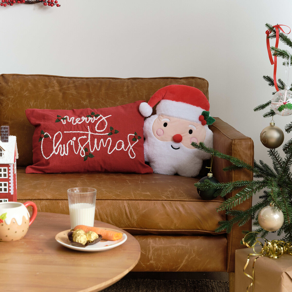 Shaped Santa 3D Cushion by Catherine Lansfield