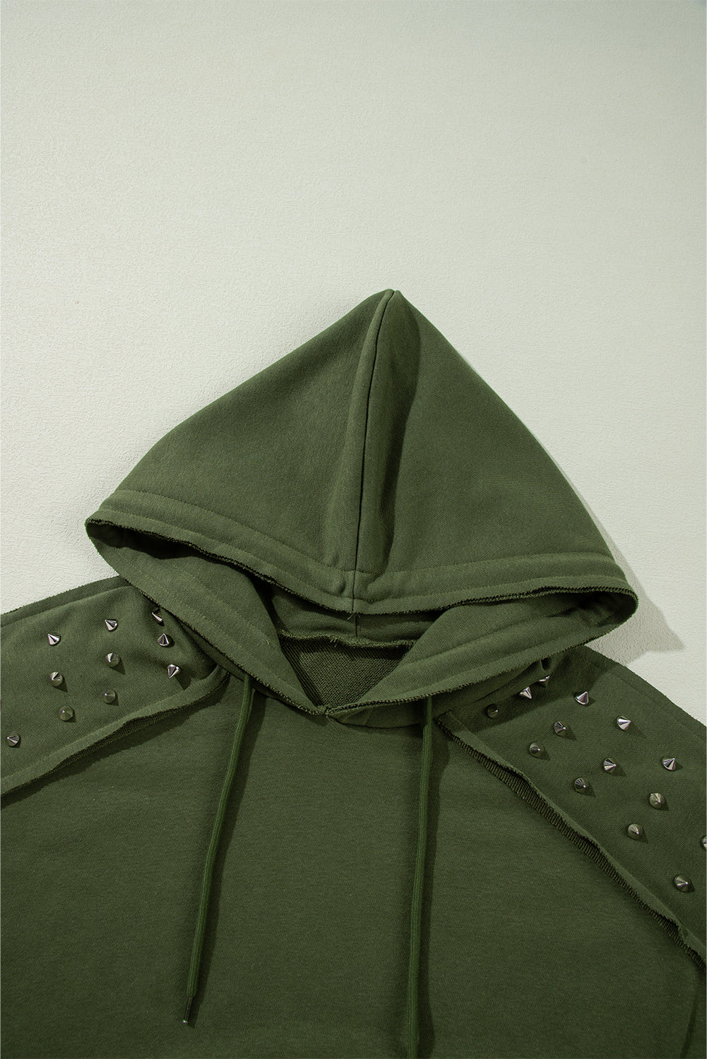 Stud Detail Kangaroo Pocket Hoodie