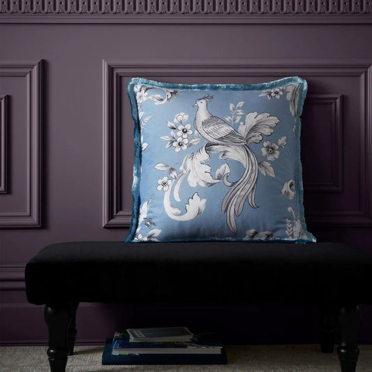 Regal Floral Filled Cushion - Bridgerton By Catherine Lansfield