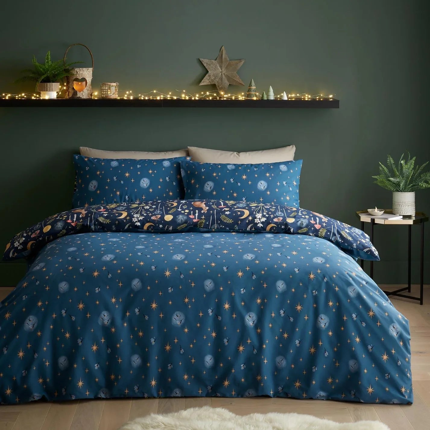 Enchanted Twilight Duvet Cover Set in Navy by Catherine Lansfield