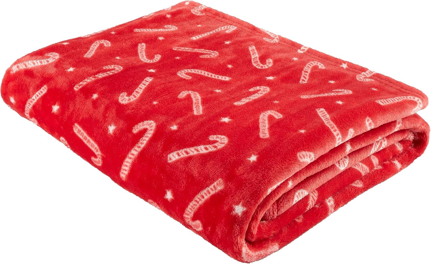 Christmas Candy Cane Throw by Catherine Lansfield