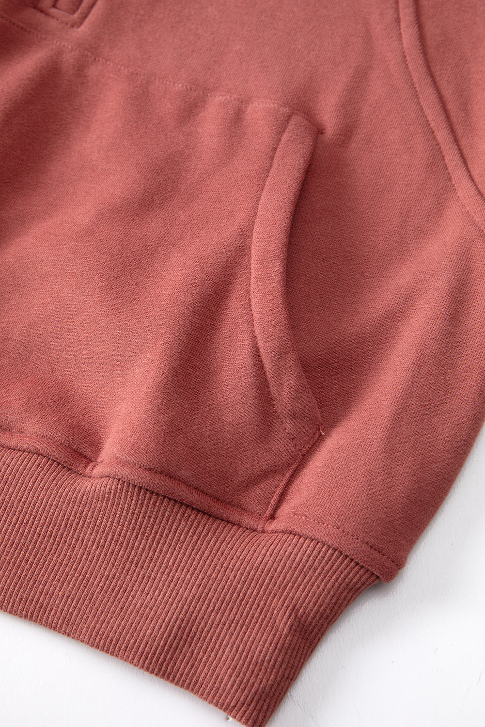 Zip Up Stand Collar Ribbed Thumbhole Sleeve Sweatshirt - 12 Colours Available