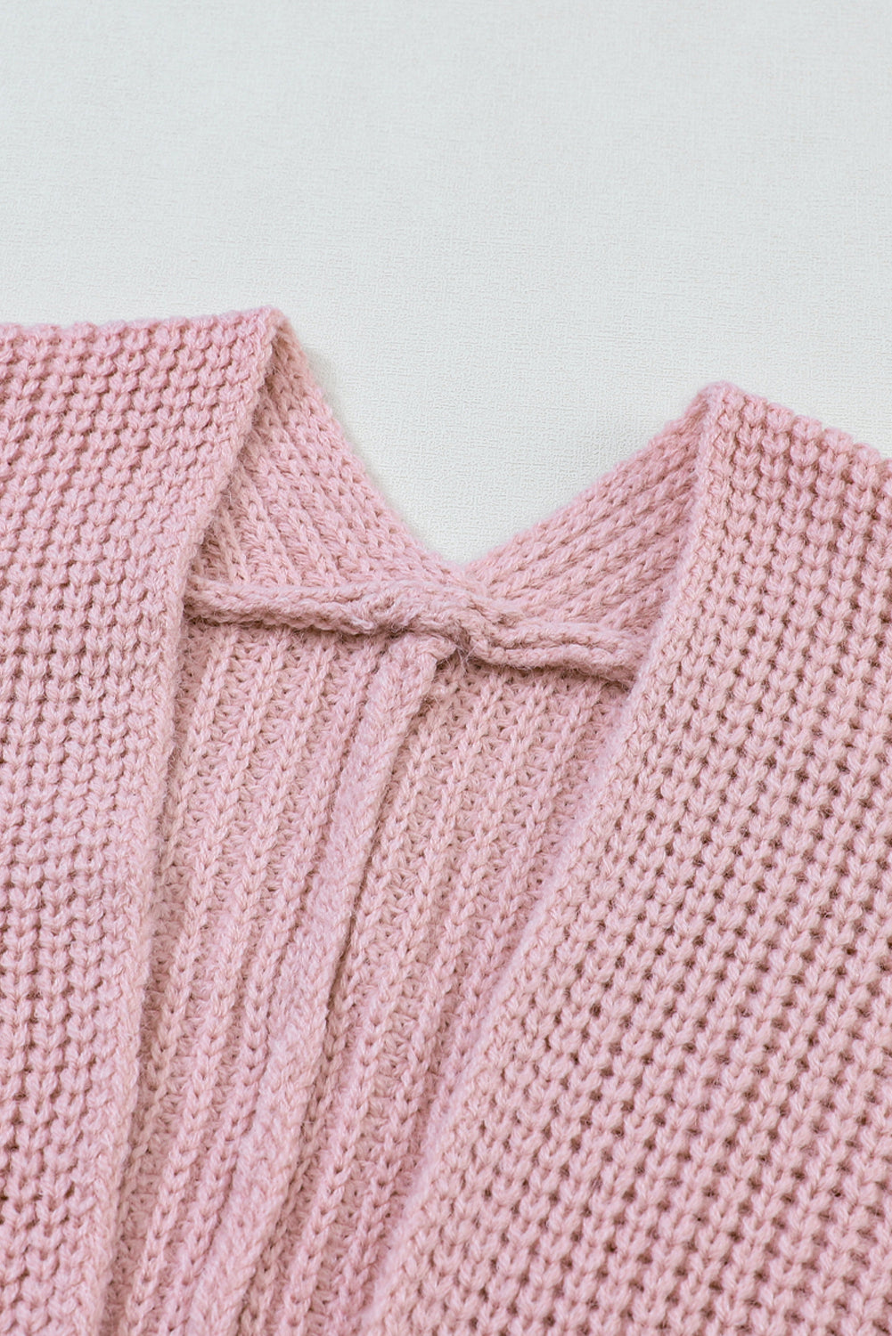 Batwing Sleeve Pocket Oversized Cable Knit Cardigan