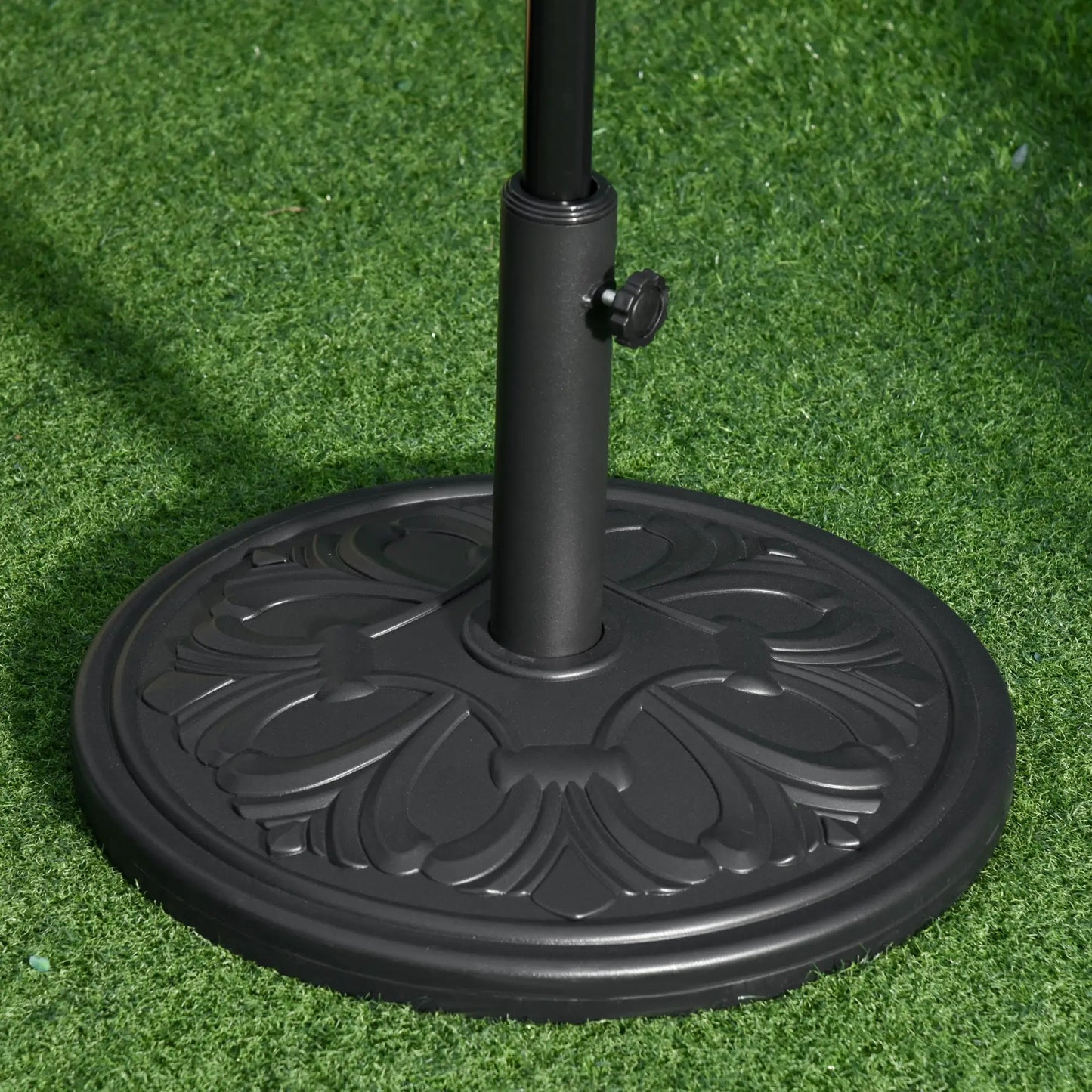 13kg Round Parasol Base - Black