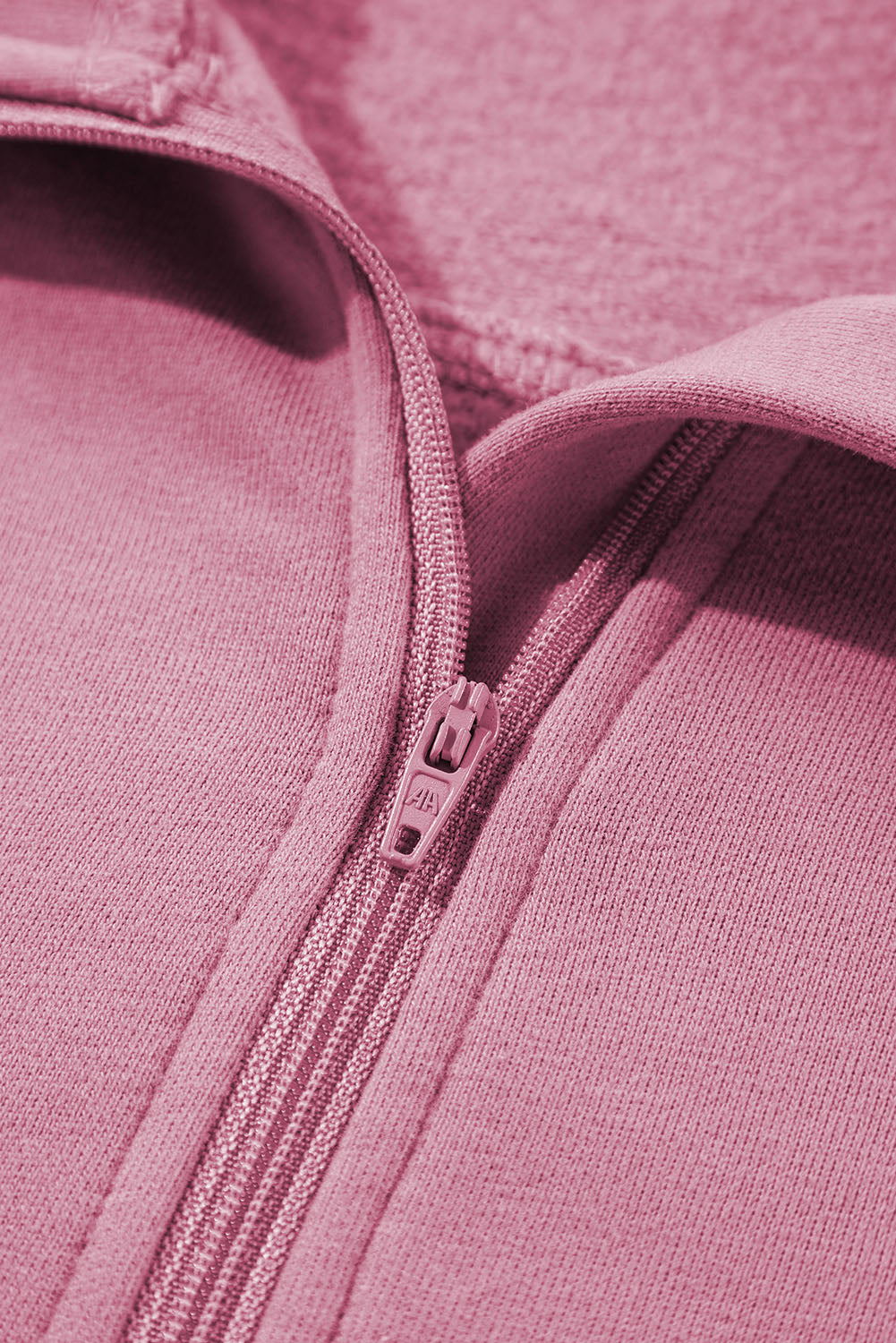 Zip Up Stand Collar Ribbed Thumbhole Sleeve Sweatshirt - 12 Colours Available