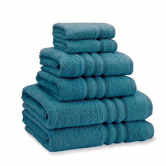 Zero Twist 6 Piece Towel Bale Set in Teal by Catherine Lansfield