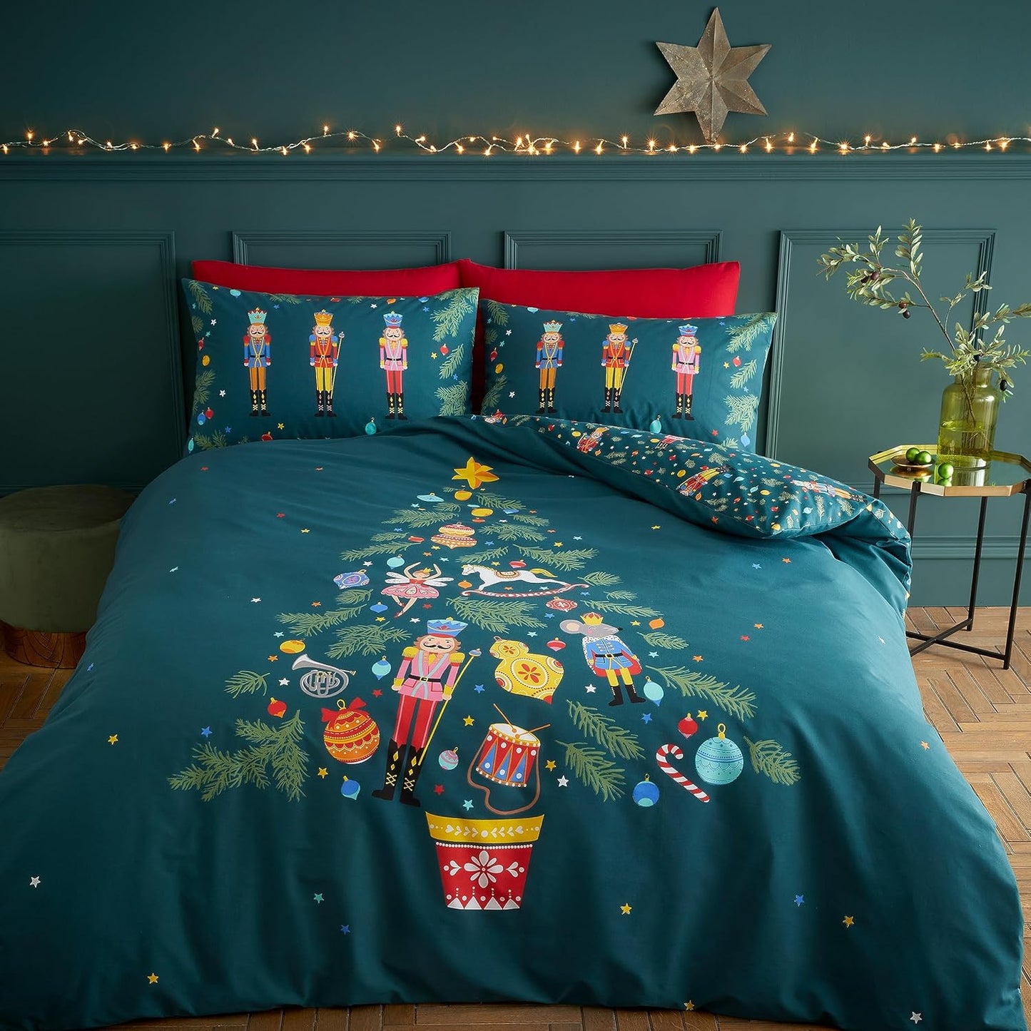 Christmas Nutcracker Reversible Duvet Cover Set by Catherine Lansfield