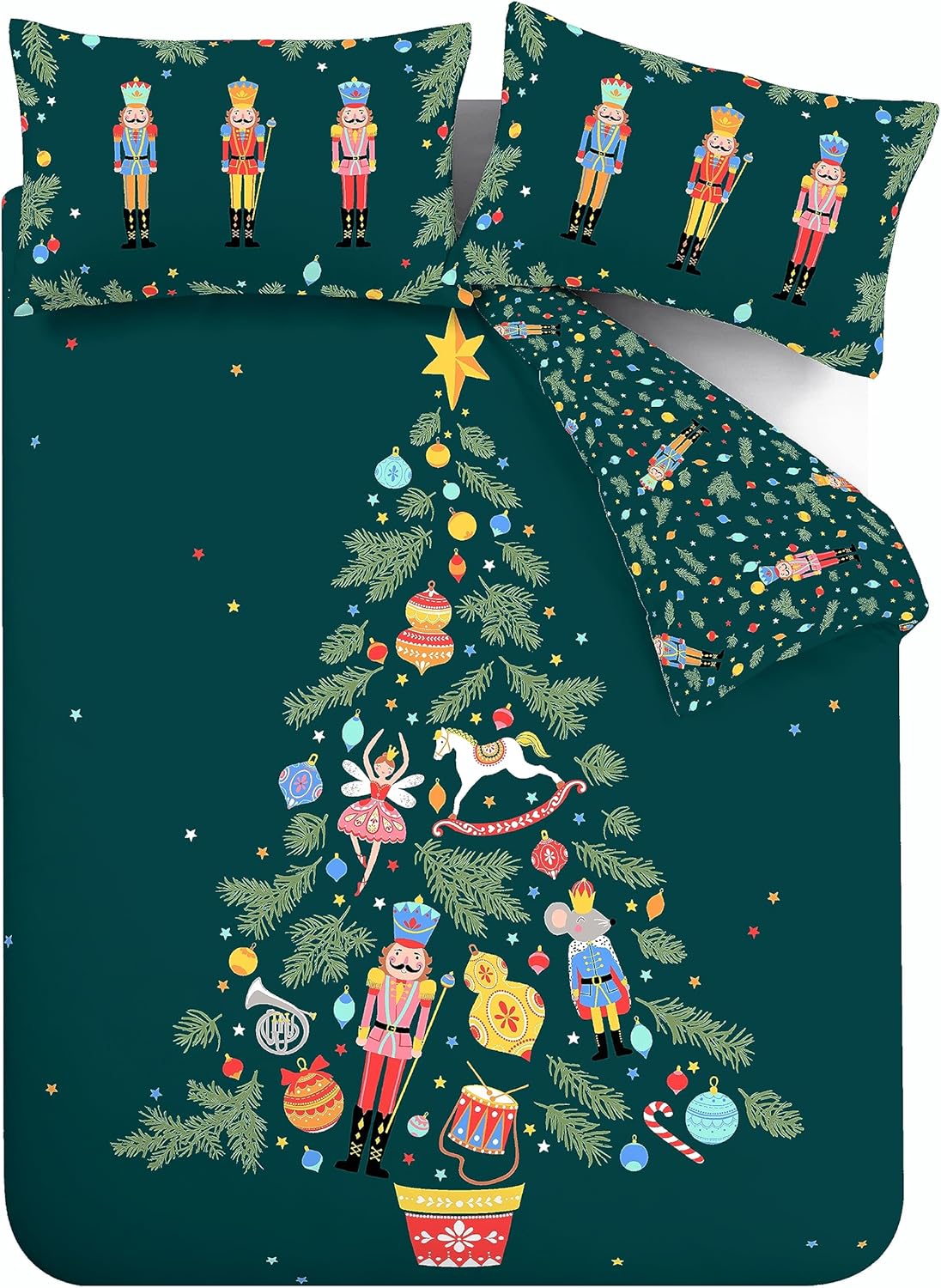 Christmas Nutcracker Reversible Duvet Cover Set by Catherine Lansfield