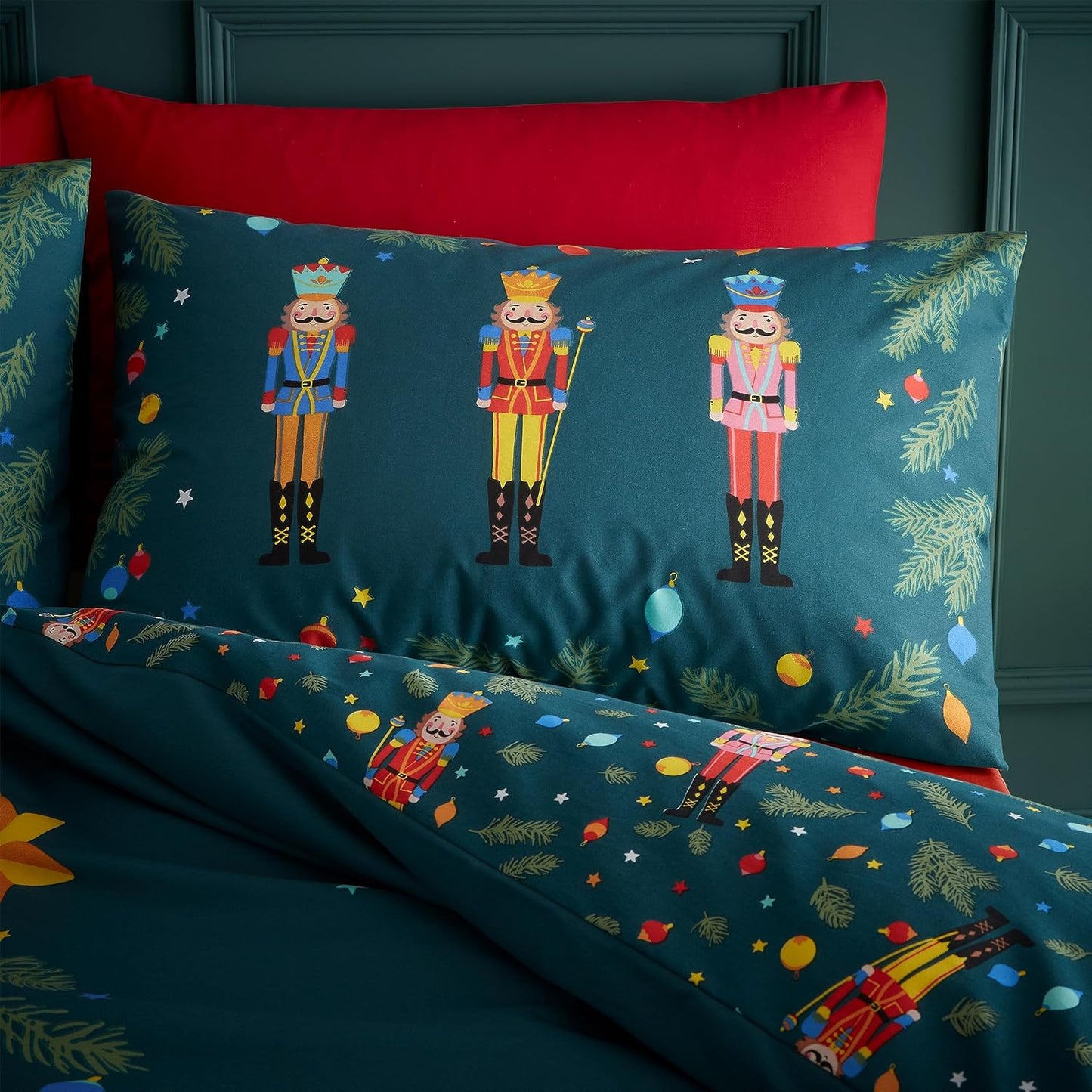 Christmas Nutcracker Reversible Duvet Cover Set by Catherine Lansfield