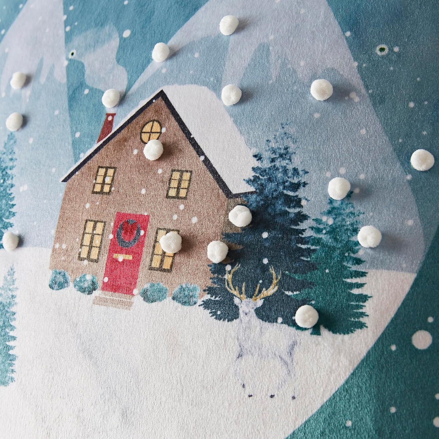 Snow Place Like Home Soft Touch Filled Cushion by Catherine Lansfield