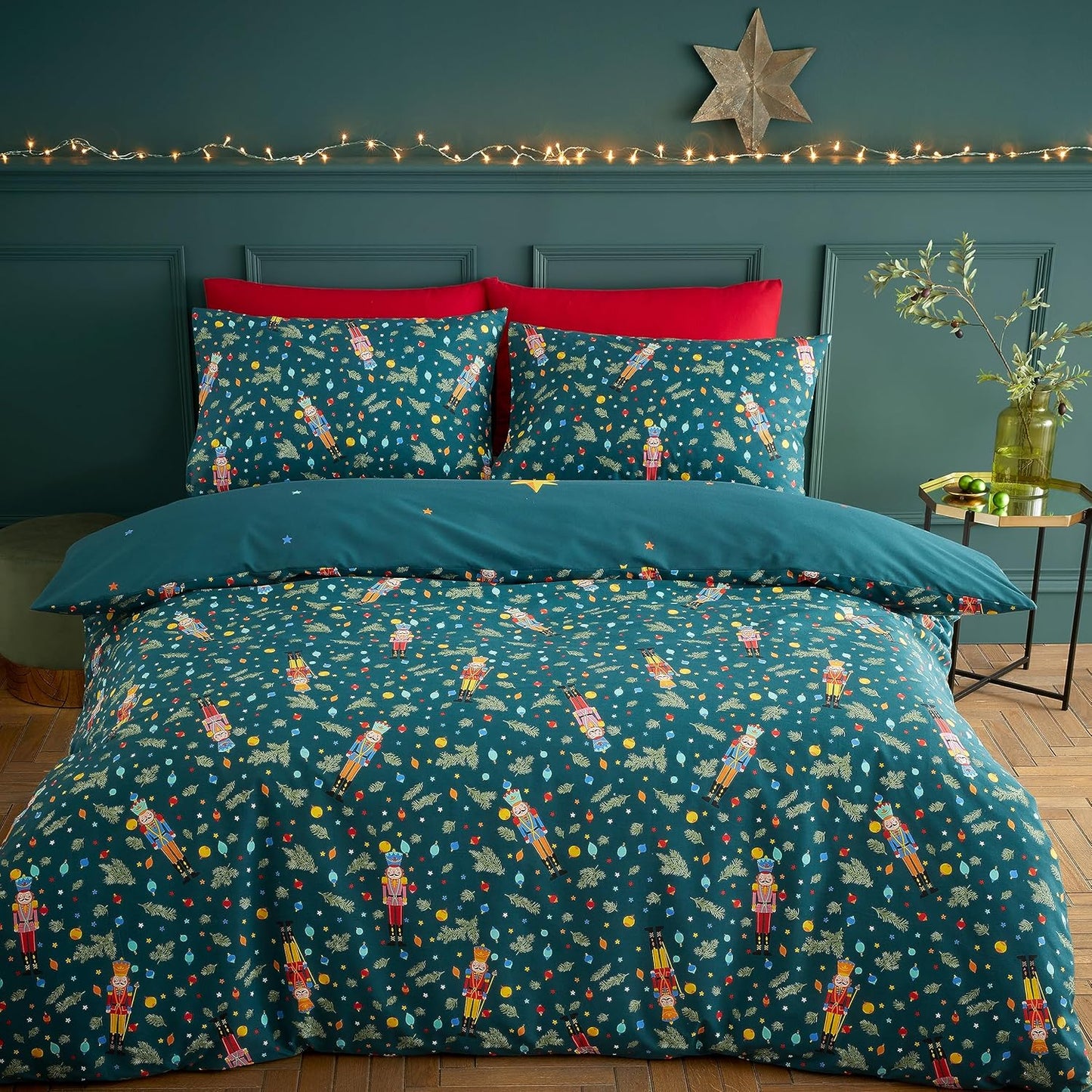 Christmas Nutcracker Reversible Duvet Cover Set by Catherine Lansfield