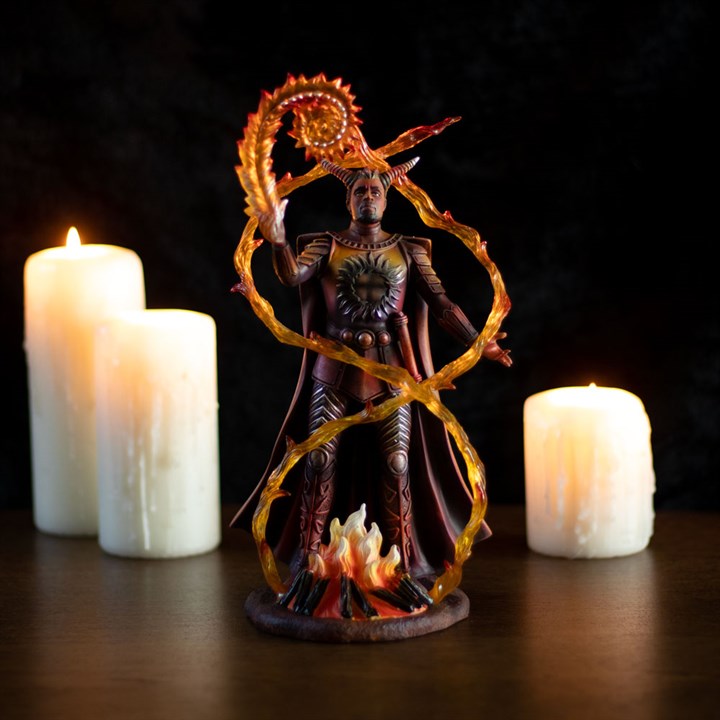 Fire Elemental Wizard Figurine by Anne Stokes