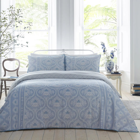 Alexia Duvet Cover Set by Appletree Heritage in Blue