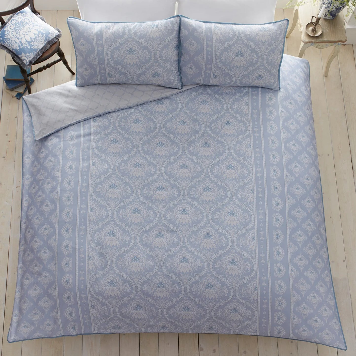 Alexia Duvet Cover Set by Appletree Heritage in Blue