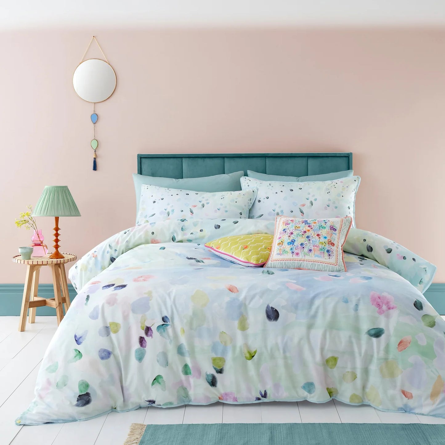 Alfresco Duvet Cover Set by Appletree Style in Duck Egg