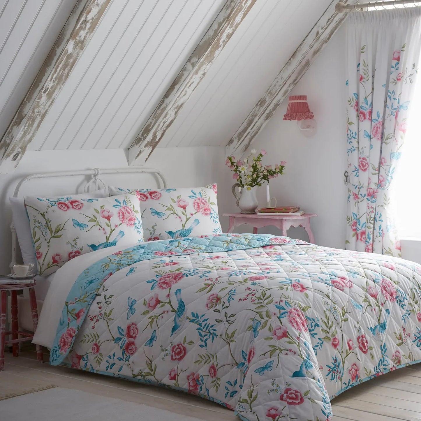 Amelle Duvet Cover Set by Dreams & Drapes Design in Blue