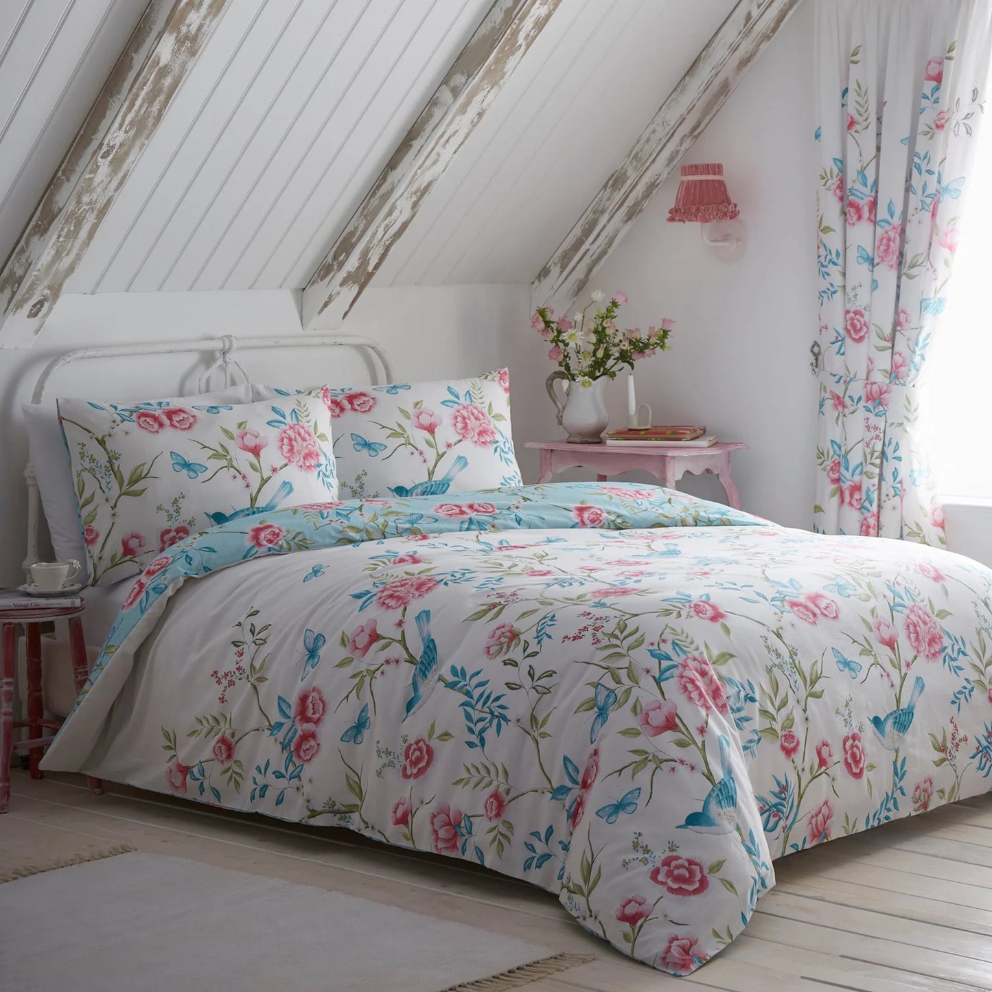 Amelle Duvet Cover Set by Dreams & Drapes Design in Blue