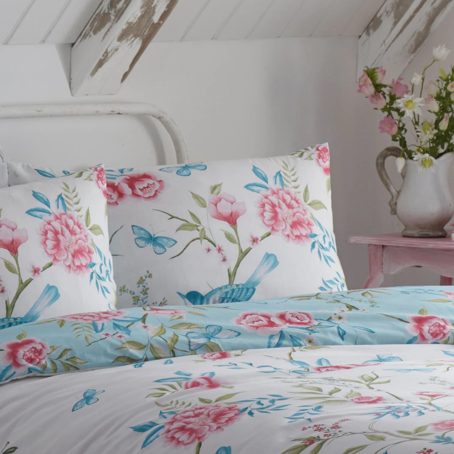 Amelle Duvet Cover Set by Dreams & Drapes Design in Blue