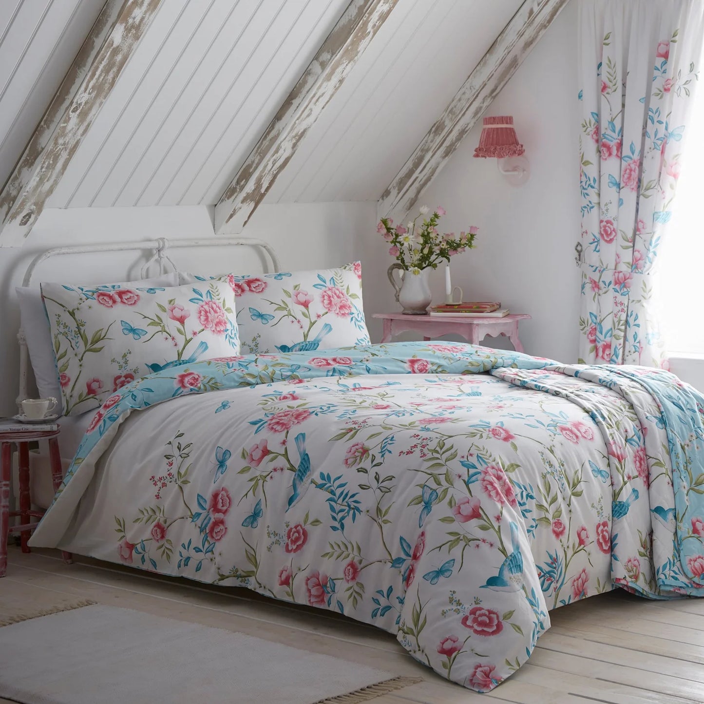 Amelle Duvet Cover Set by Dreams & Drapes Design in Blue