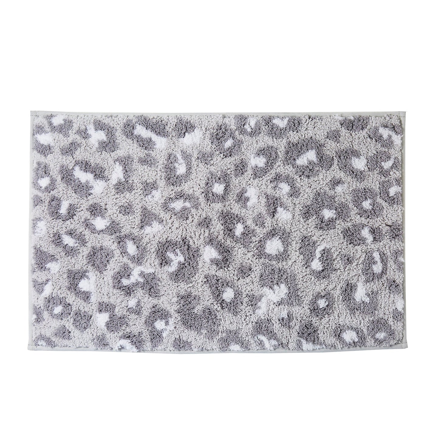 Animal Print Bath Mat by Fusion Bathroom in Grey