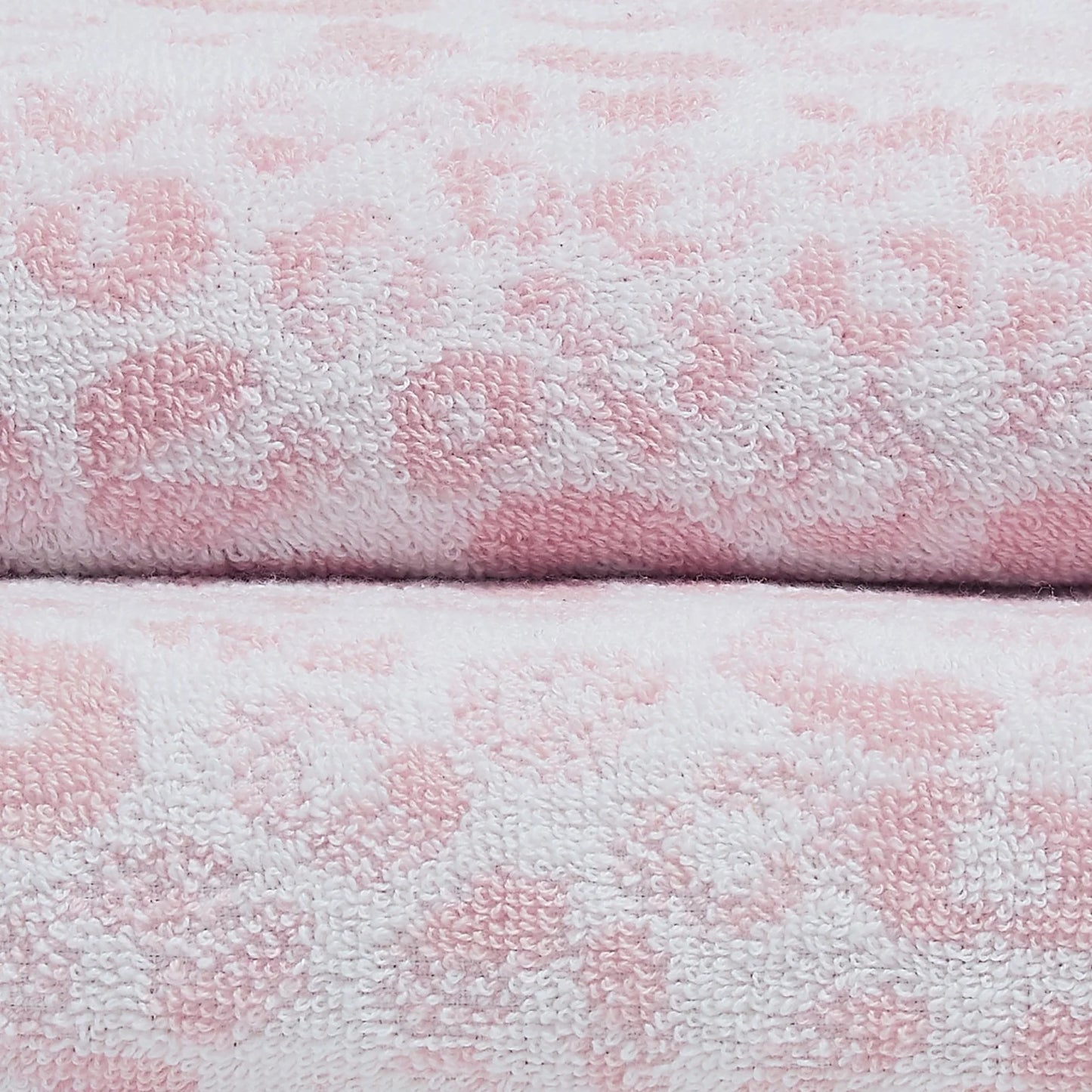 Animal Print Hand and Bath Towels by Fusion Bathroom in Blush