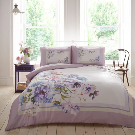 Arley Duvet Cover Set by Appletree Heritage in Mauve