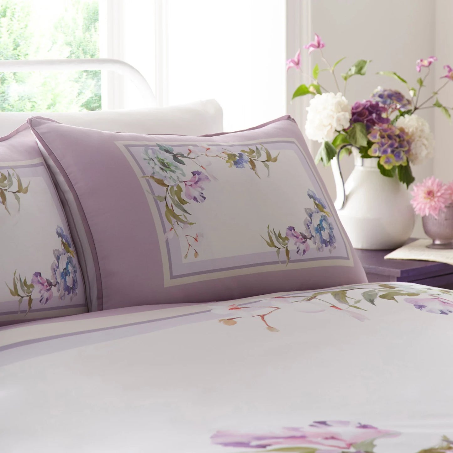 Arley Duvet Cover Set by Appletree Heritage in Mauve