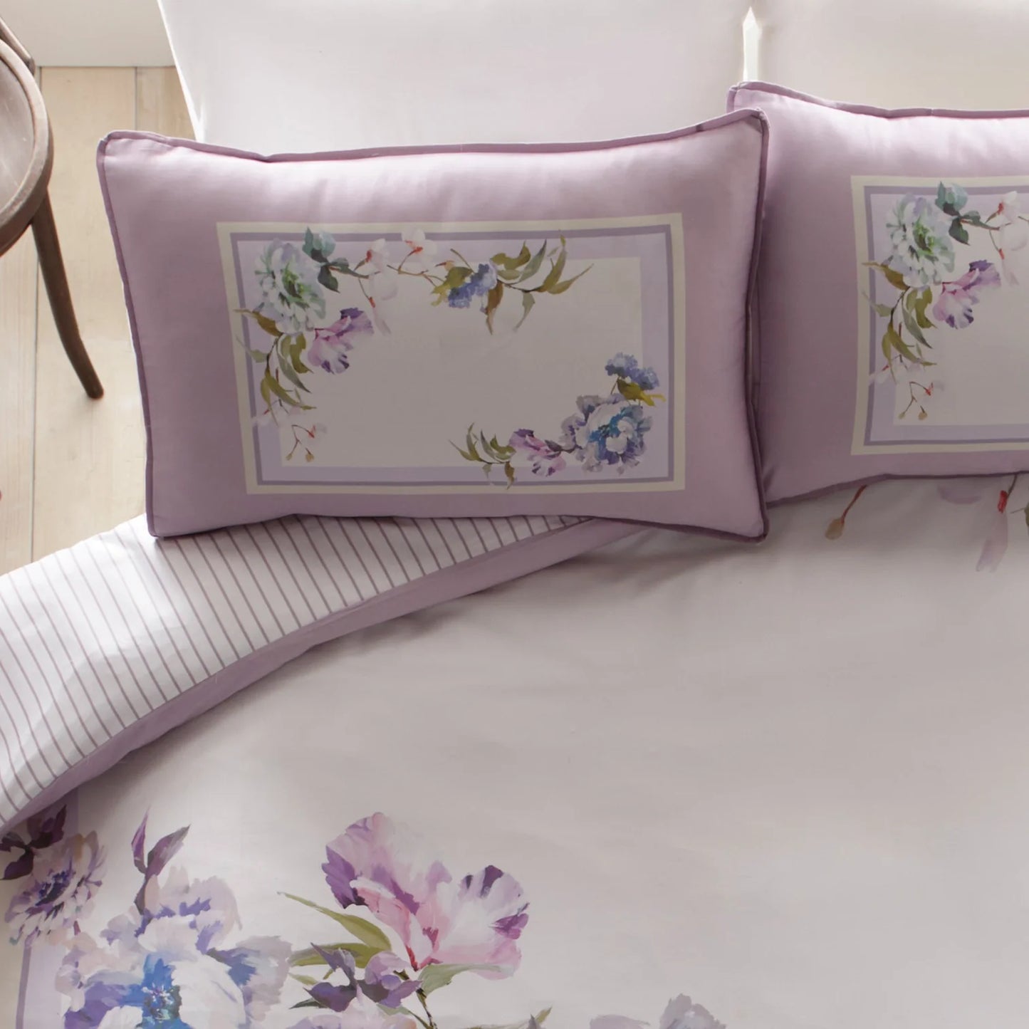 Arley Duvet Cover Set by Appletree Heritage in Mauve