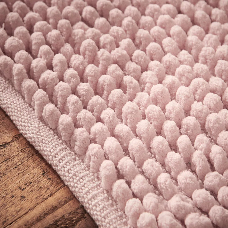 Aspen Bobble Bath Mat or Bath Runner in Pink by Bianca