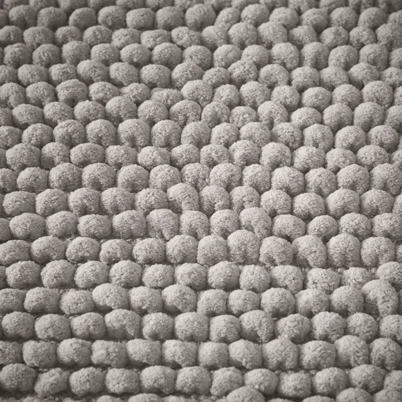 Aspen Bobble Bath Mat or Bath Runner in Grey by Bianca