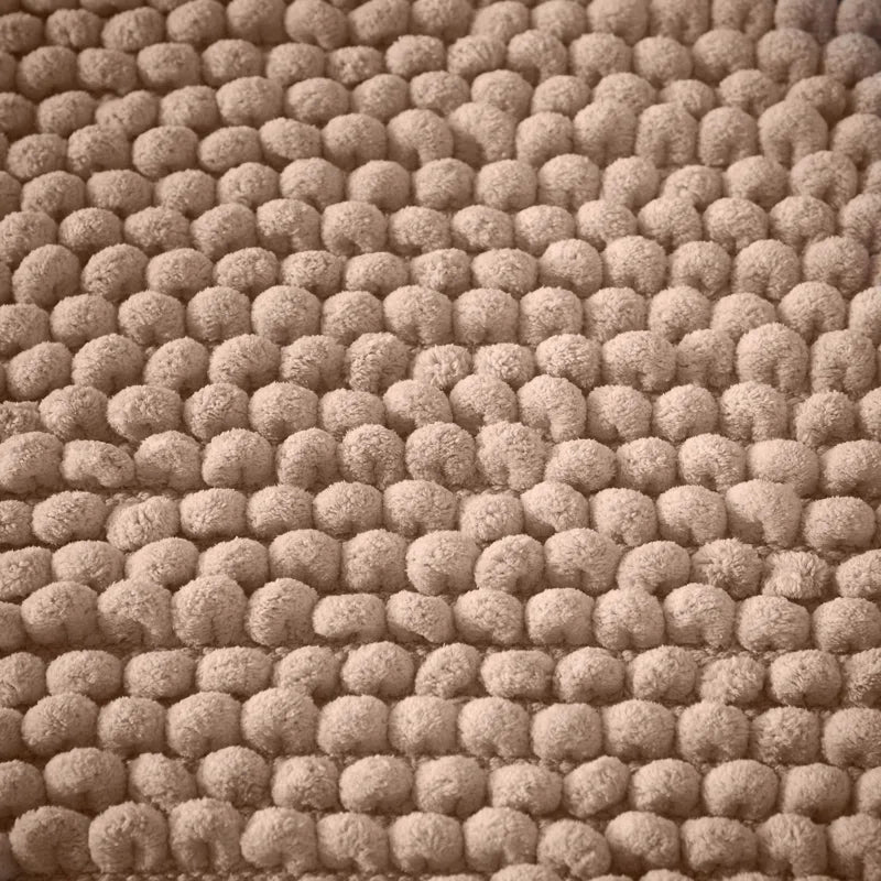 Aspen Bobble Bath Mat or Bath Runner in Natural by Bianca