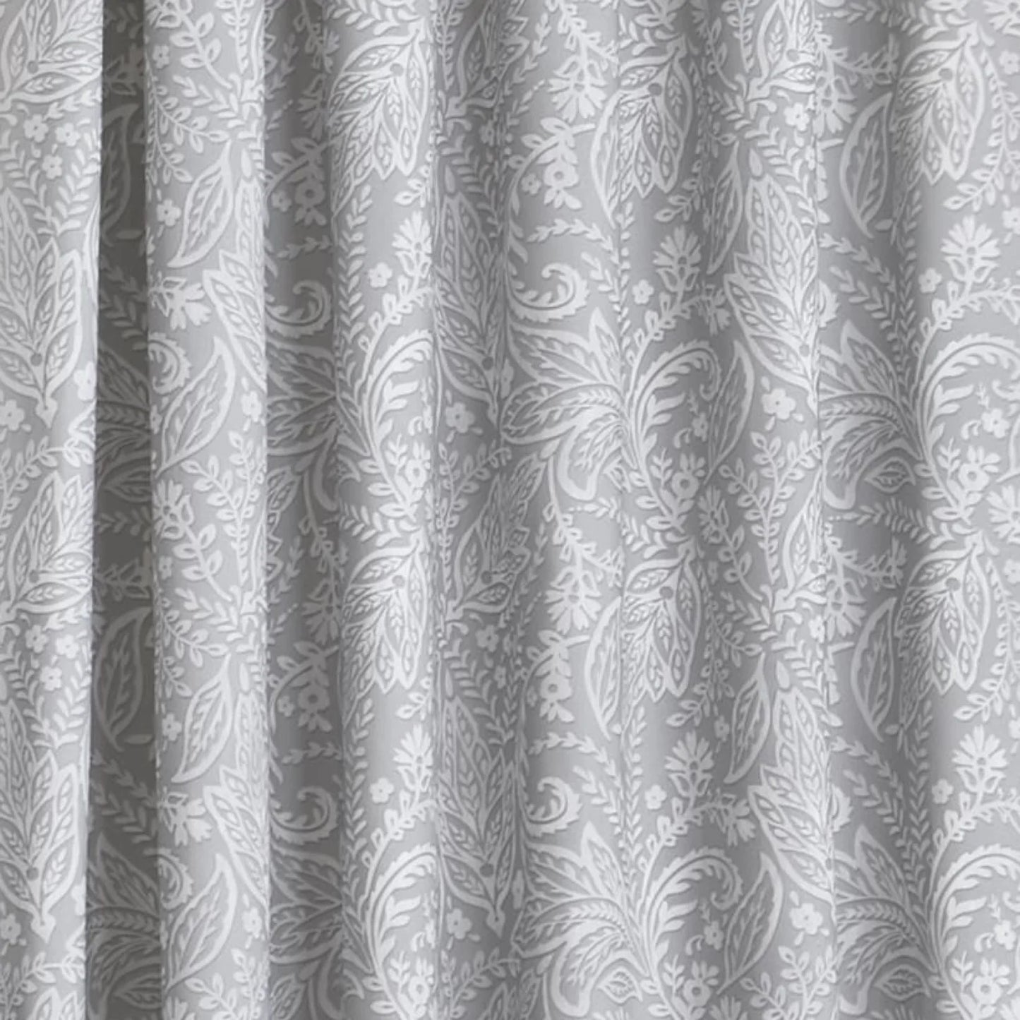 Aveline Pencil Pleat Curtains with Tie-Backs by D&D in Grey