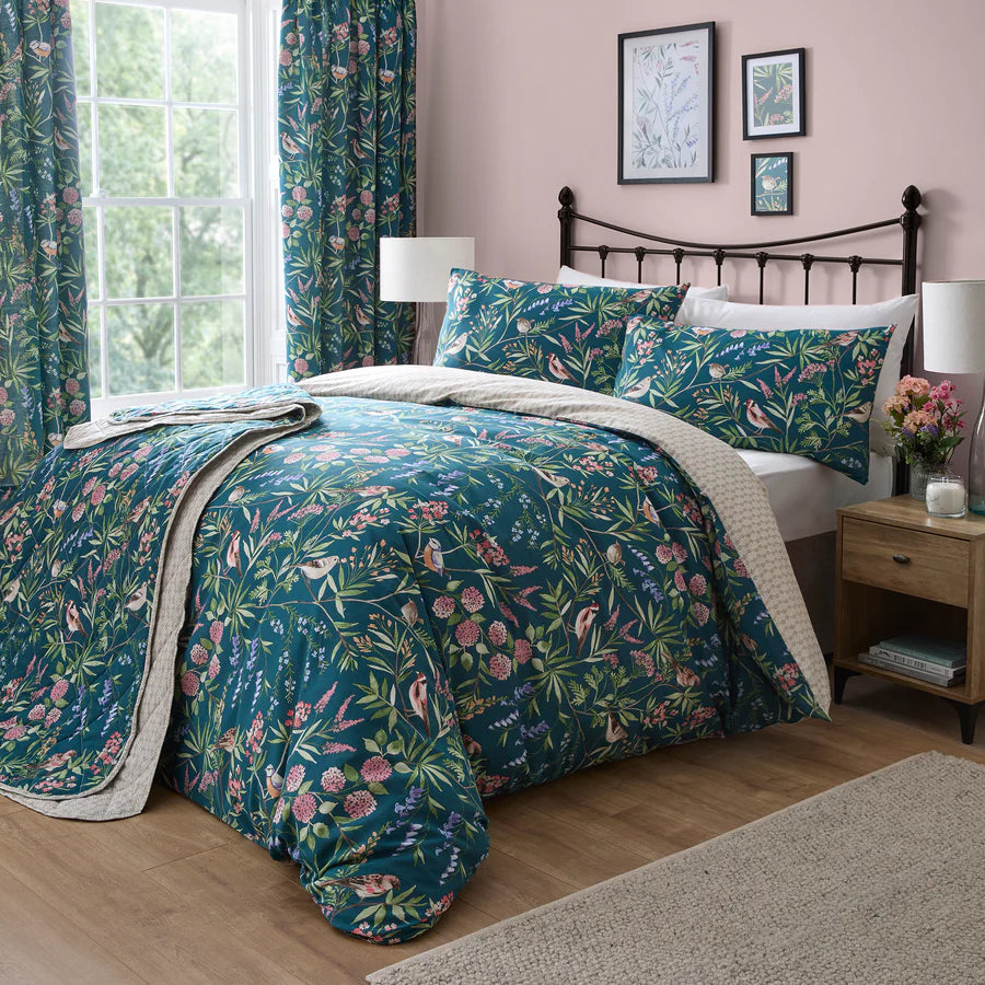 Caraway Bedspread by Dreams & Drapes Design in Green